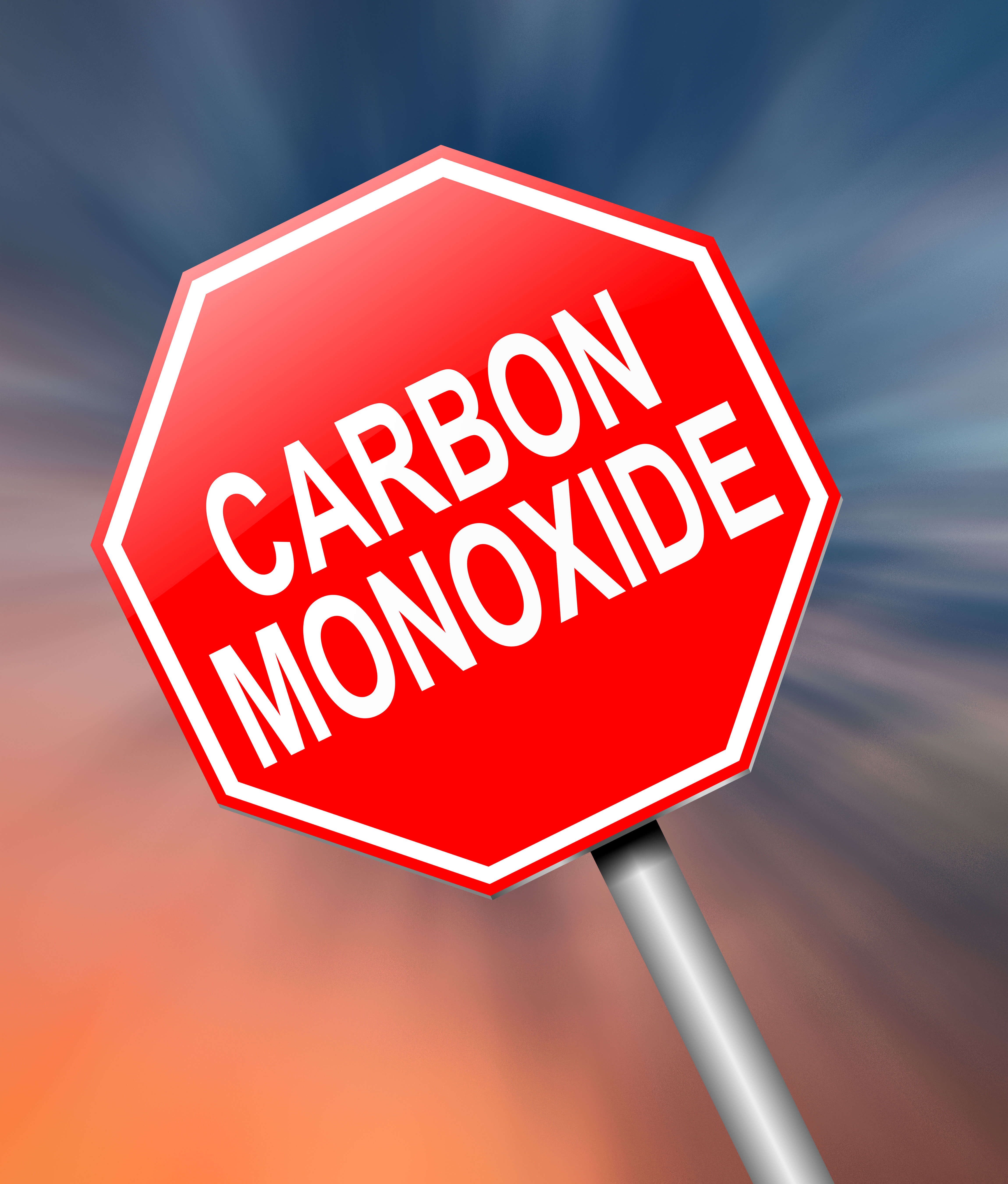 carbon monoxide warning sign